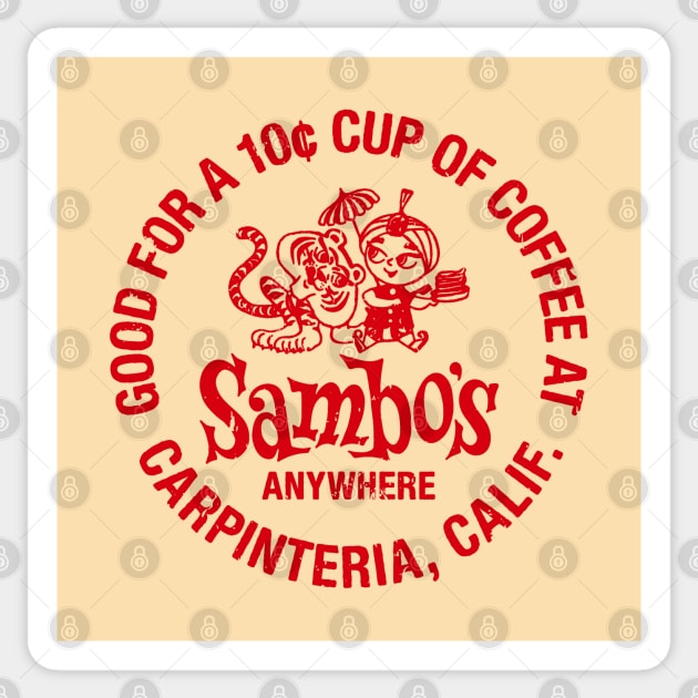 Sambo's Restaurant Calif. Sticker by BUNNY ROBBER GRPC